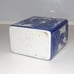 Chinese Vintage Blue White Porcelain Tea Caddy with Lid Figural - EUC
