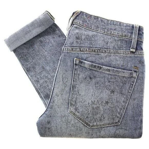 Marc by Marc Jacobs MBMJ Jeanius Rolled Slim Jeans sz 25 0 Straight Unique