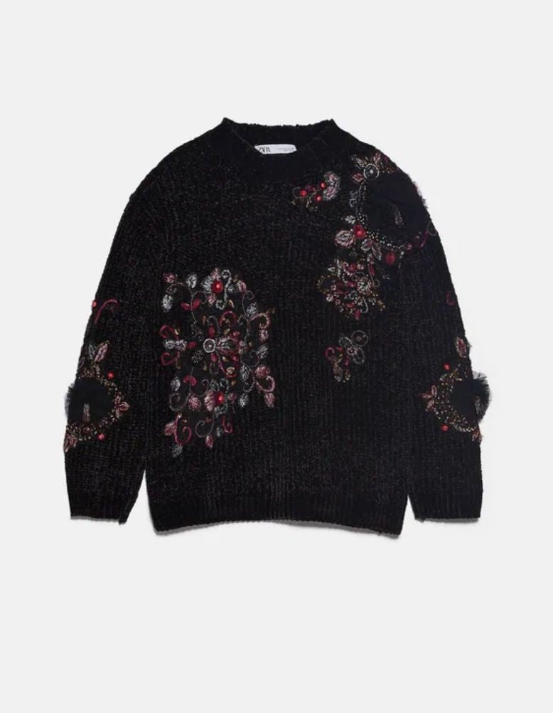 Zara sweater embroidered