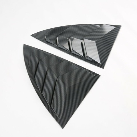NEW TESLA MODEL Y 2020-2024 Carbon Fiber Look Side Vent Window Quarter Louver