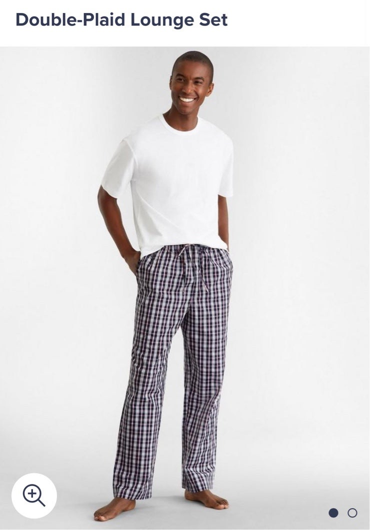 Brooks Brothers Men’s Double Plaid Lounge Shirt Pants Set Pajamas Size XL NWT