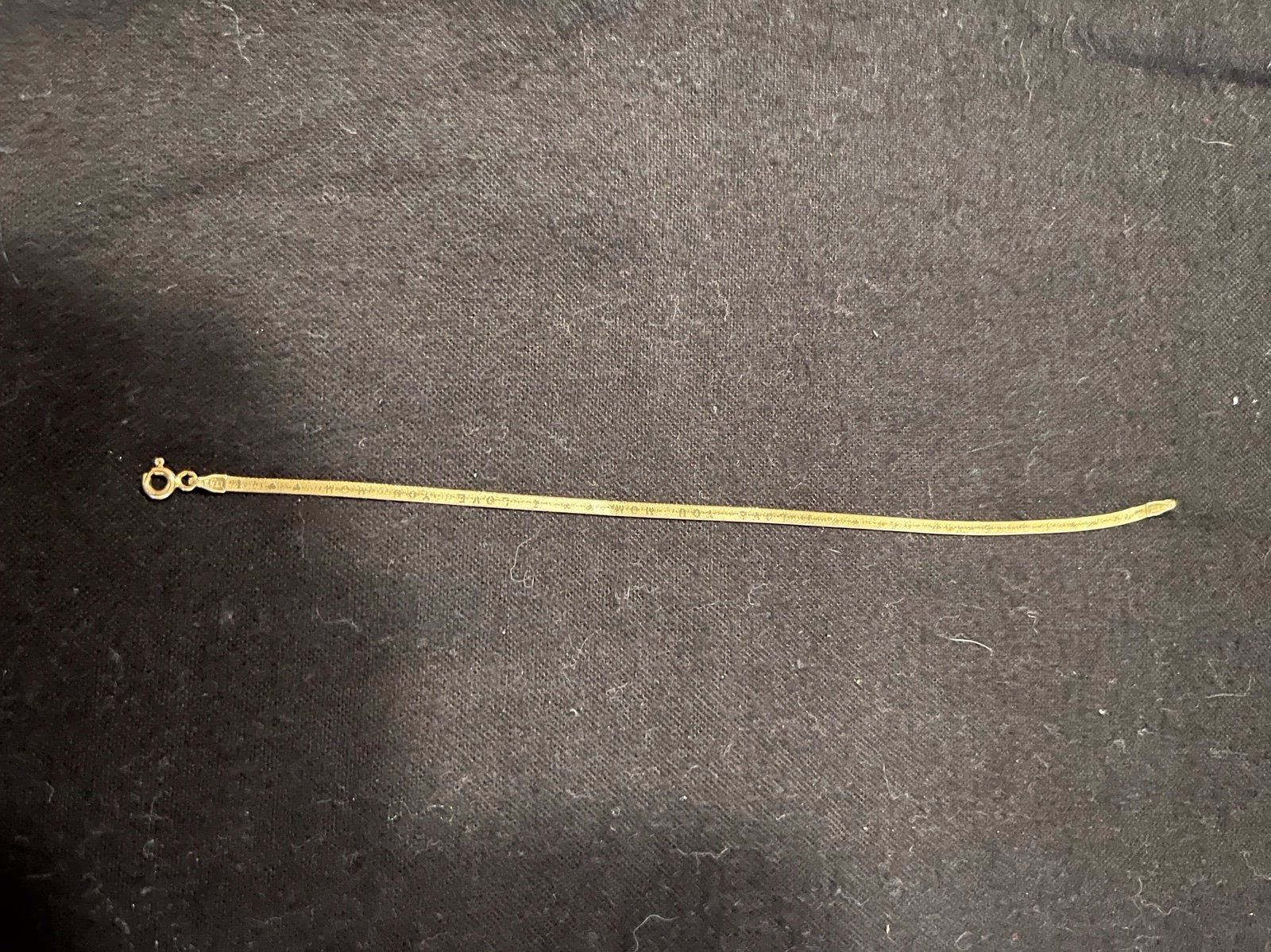 14K Yellow Gold Serpentine Bracelet “I Love You Mom”
