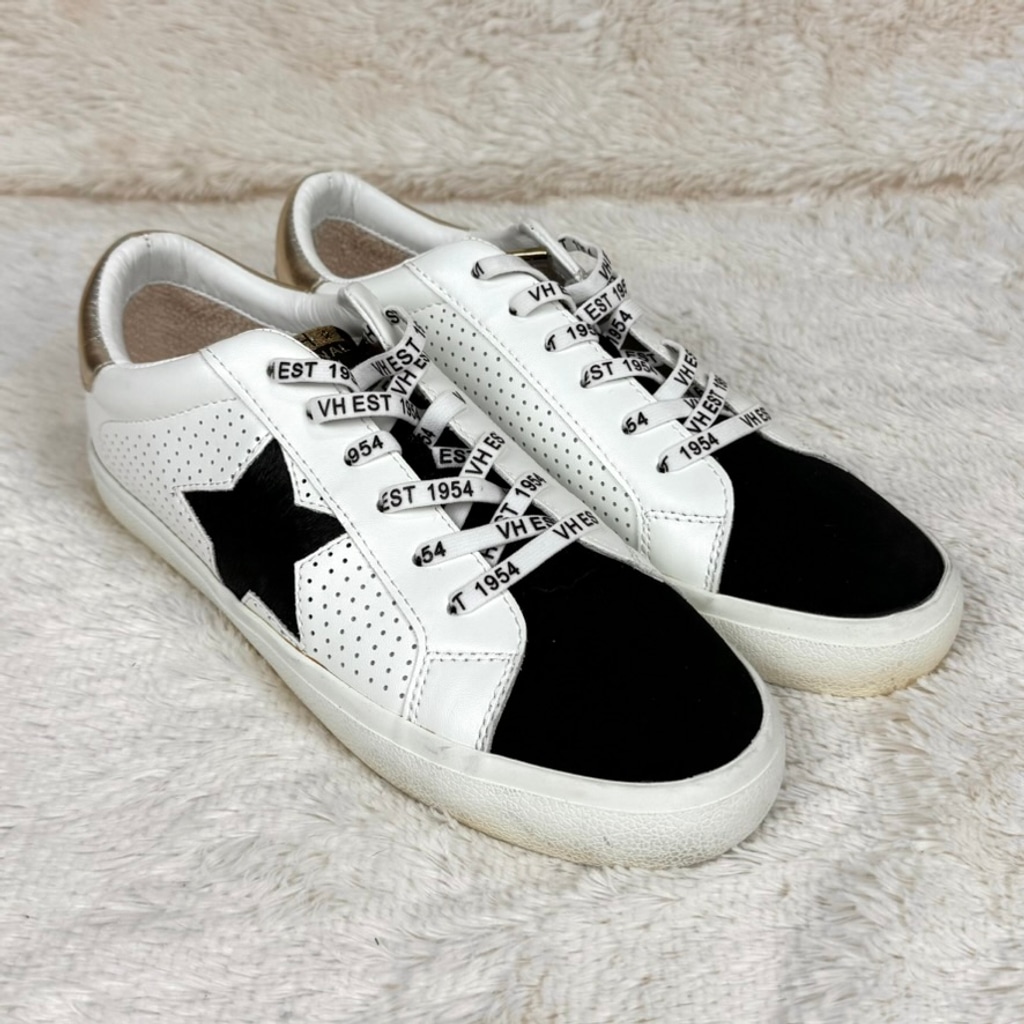 Vintage Havana Golda white and black sneakers-9