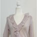 Ann Taylor Size M Open Knit Lavender Mohair Wool Cardigan Fairy Feminine Boho