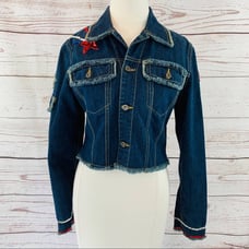 Tommy Hilfiger denim sequin short jacket