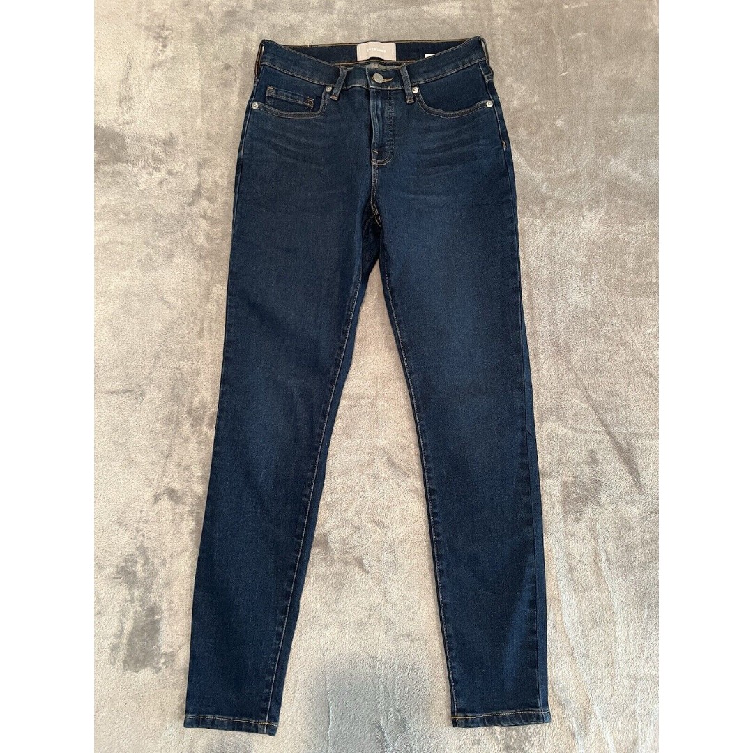 Everlane Jeans Women 27 Regular Blue Skinny Mid-rise Ankle Preppy Casual