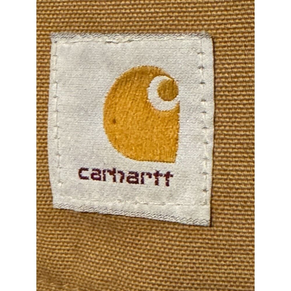 Carhartt Vintage Brown Duck Canvas Coat Mens Jacket Quilted Lining CO196 46T USA