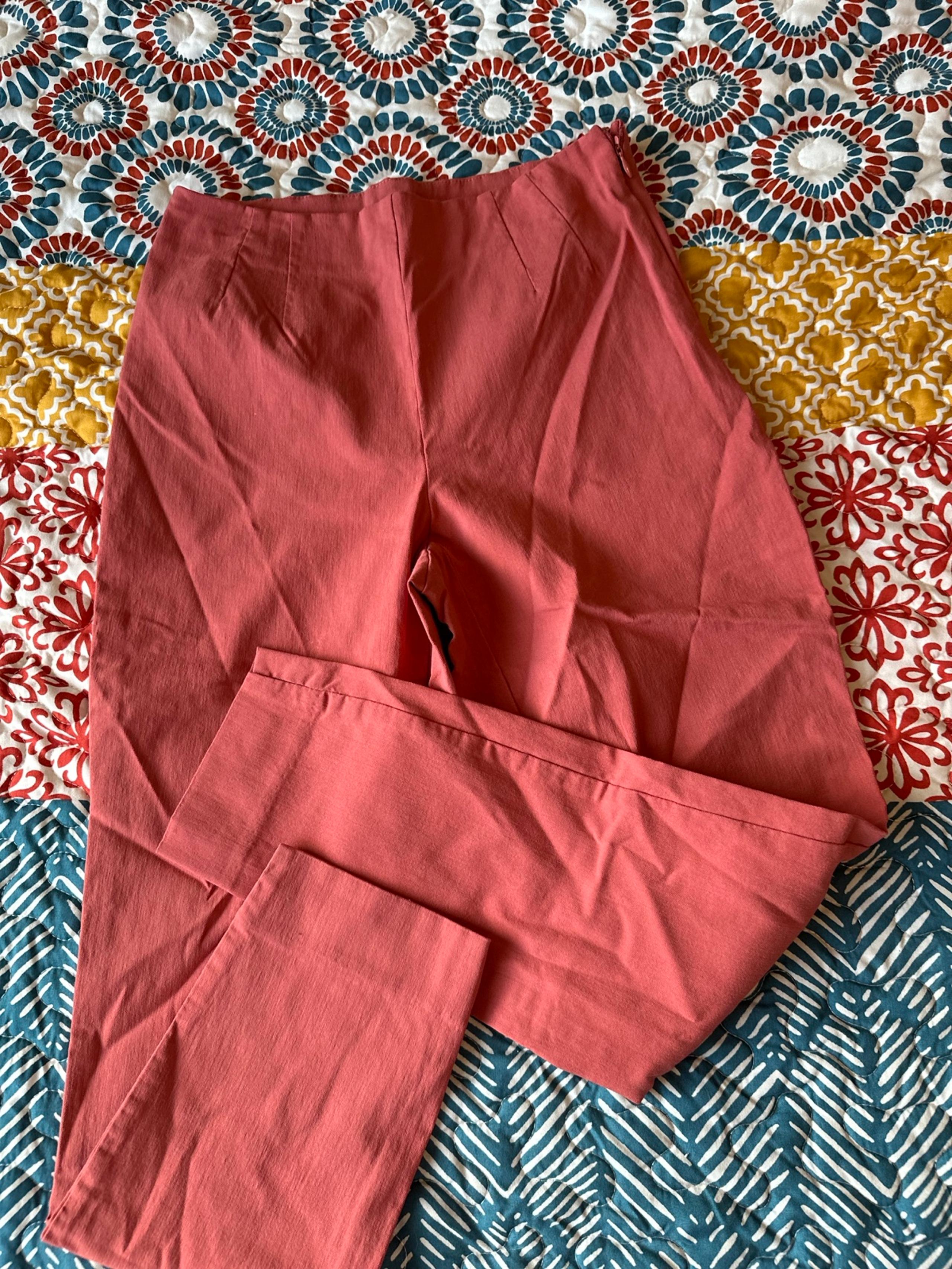 TIME AND TRU WOMEN CASUAL LOUNGE ORANGE PINK SUMMER FALL PANTS MEDIUM M 10