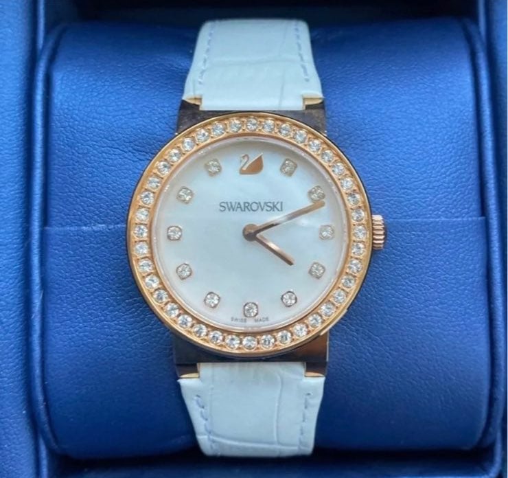Swarovski Watch Citra 5027219 Rose Gold white Strap