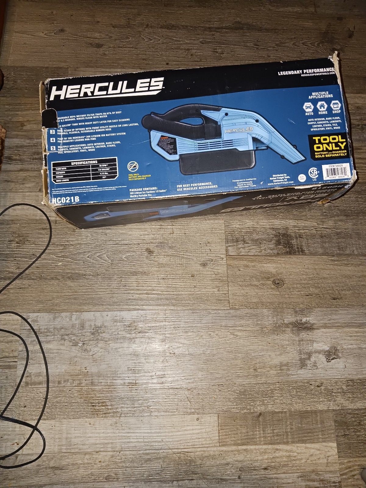 two new Hercules Vacuum 2 gallon 2/1/2 wet dry portable Vacuum with hepa filter