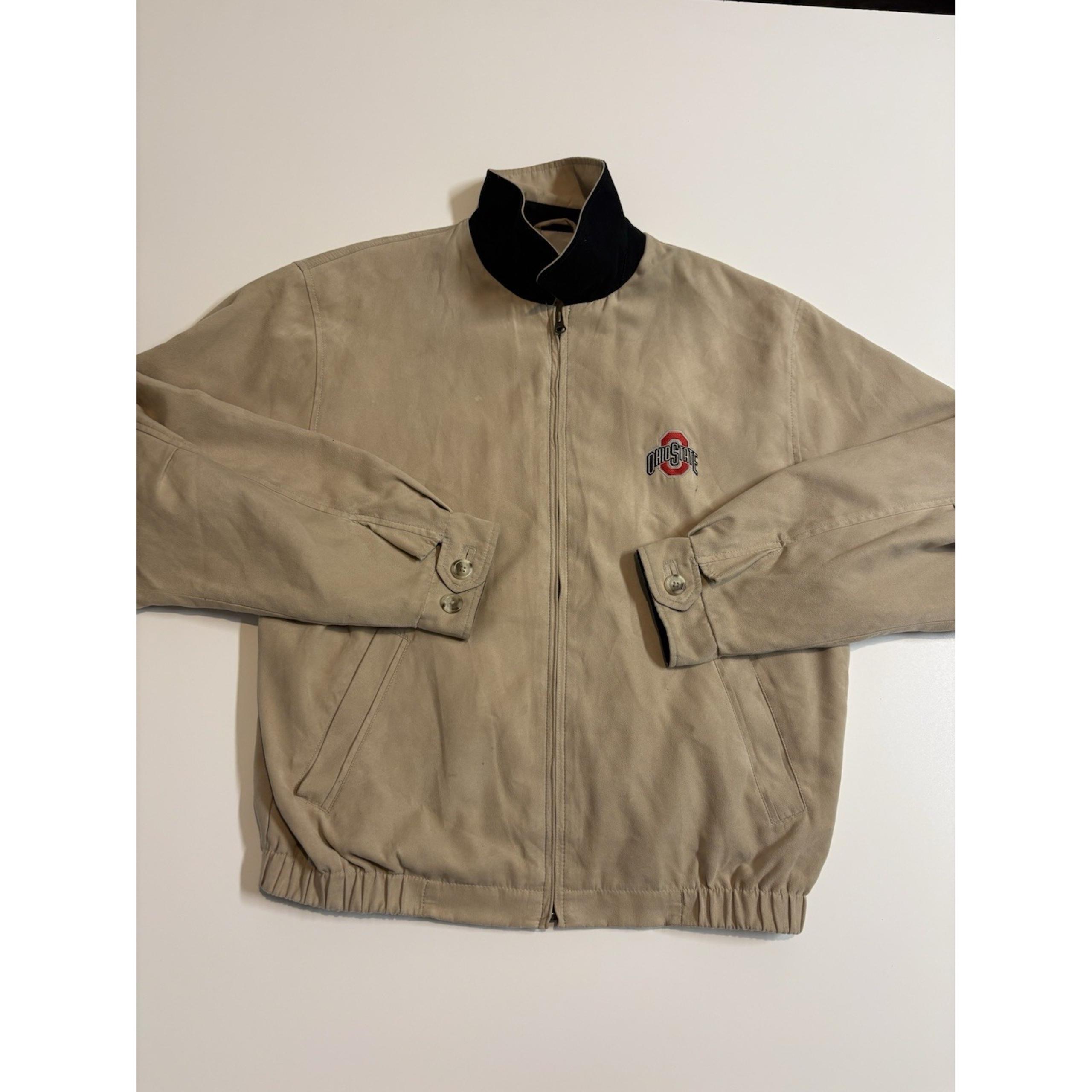 Men's VTG Ohio State Buckeyes Cutter And Buck Polyester Jacket SZ L Lined