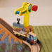 KidKraft Bucket Top Construction Wood Train Set with Bulldozer, Crane