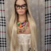 Blonde balayage brown freepart wig