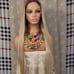 Blonde balayage brown freepart wig