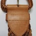 Linea Pelle collection tan gold braided belt sz small