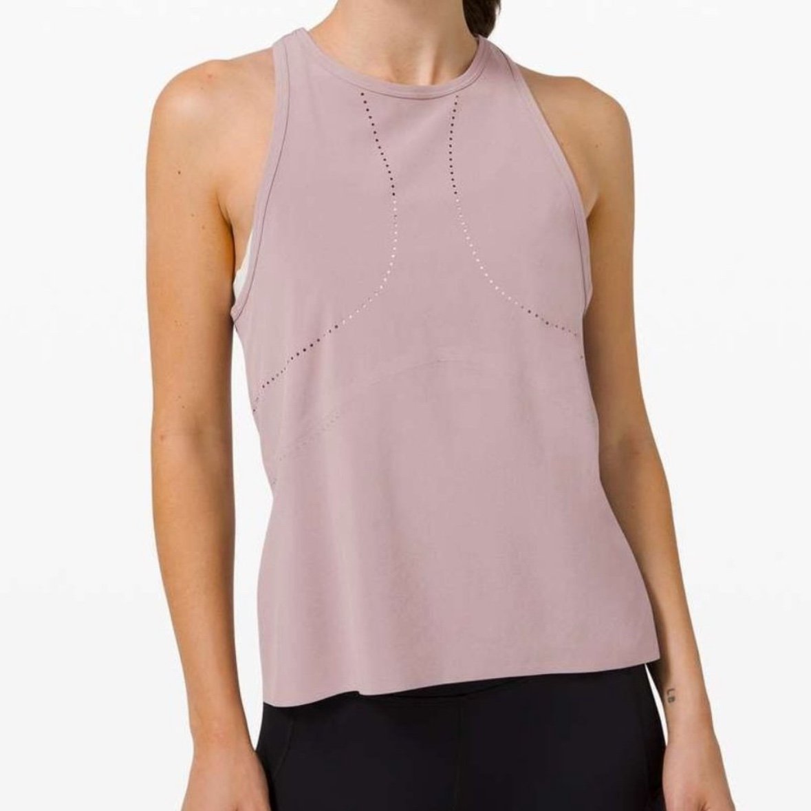 Lululemon Find Your Pace Tank Top Violet Verbena Purple Laser Cut Sporty Sz 4