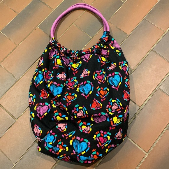 Multi color oversized maxi boho sling tote bag