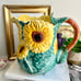 Vintage Fitz & Floyd sunflower 3 Quart pitcher 1988