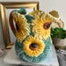 Vintage Fitz & Floyd sunflower 3 Quart pitcher 1988