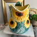Vintage Fitz & Floyd sunflower 3 Quart pitcher 1988