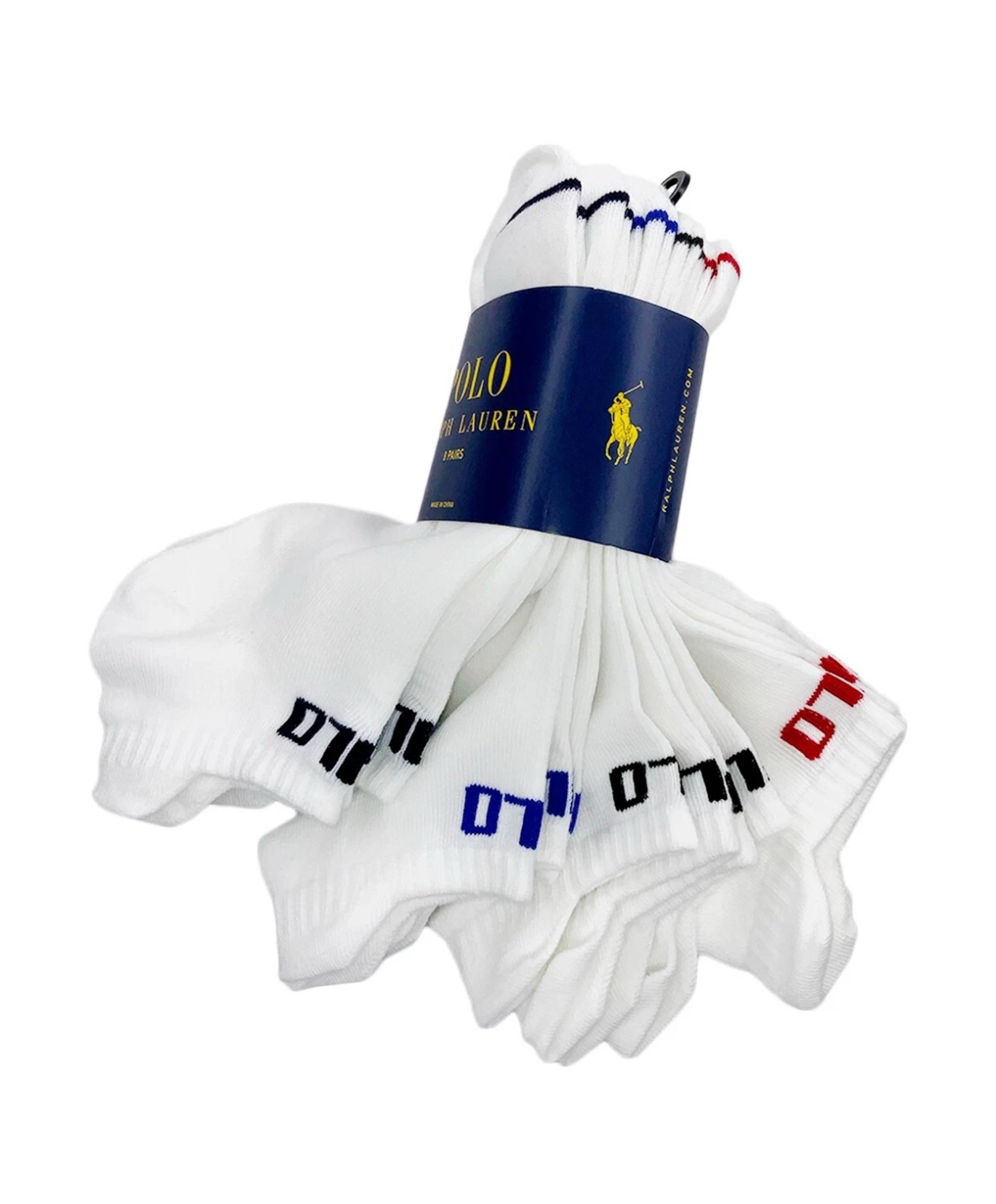 Polo Ralph Lauren men’s low cut tab ankle socks 8 pack
