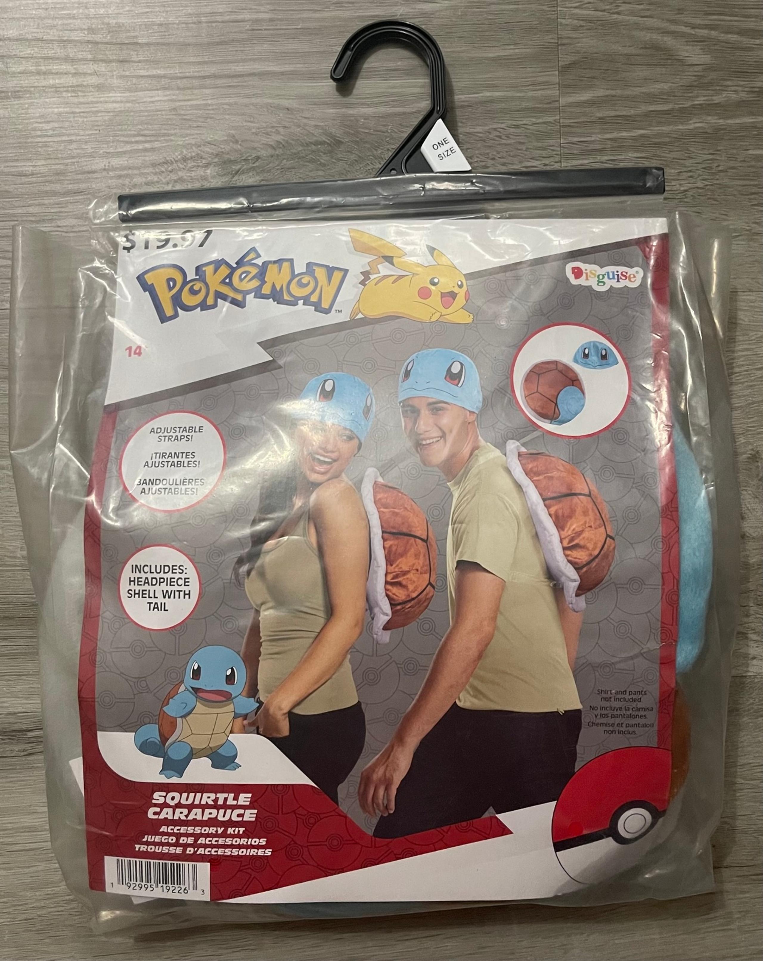 Pokemon "Squirtle Carapuce" Plush Halloween Costume Pokemon One Sz 14+ NEW