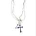 True Religion Charmy Enamel Crystal Chain Necklace