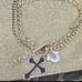 True Religion Charmy Enamel Crystal Chain Necklace