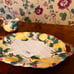 Vintage 1991 Fitz And Floyd Holiday Pear Sugar Creamer And Tray Set