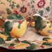 Vintage 1991 Fitz And Floyd Holiday Pear Sugar Creamer And Tray Set