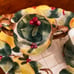 Vintage 1991 Fitz And Floyd Holiday Pear Sugar Creamer And Tray Set