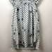 Theyskens Theory Printed Mini Dress Semi-Sheer Back Layered Size L Abstract