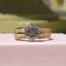14k yellow gold 6 prong Diamonique brilliant CZ ring size 7.75