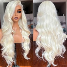 Human Hair Blended Lace Front Wig