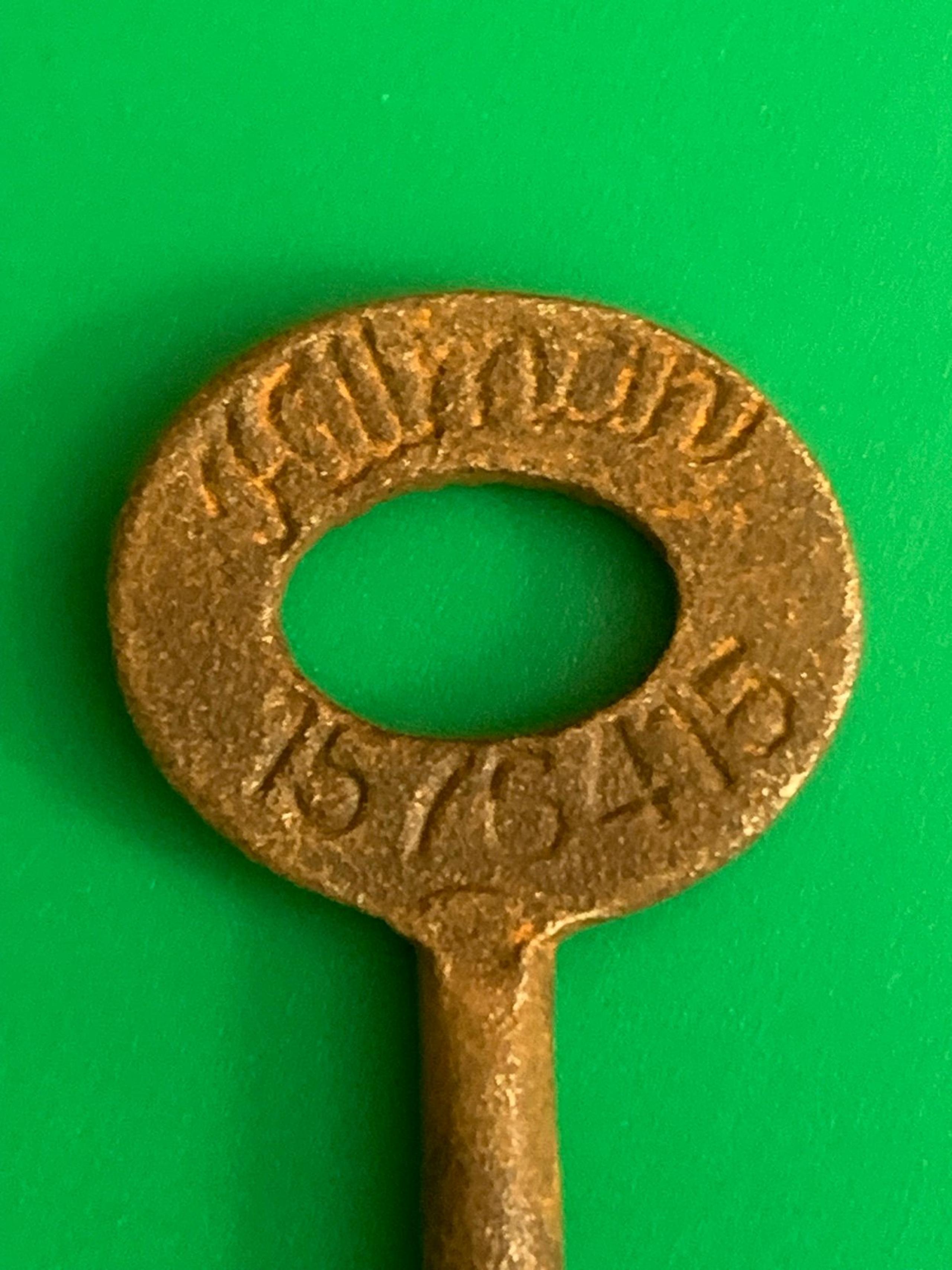 Key Cast Iron Hillman Antique Skeleton Key Old Rusty