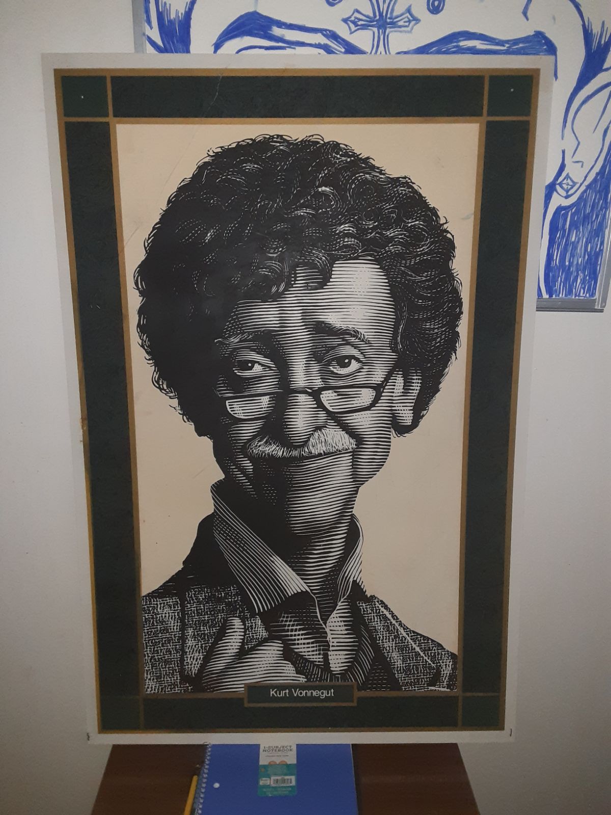 Kurt Vonegut 4 foot portrait