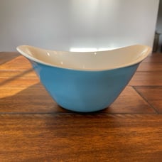 Rare Blue Heaven Gravy Boat/Dinnerware 1950s Atomic Mid Century Modern By Royal