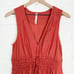 Anthropologie The Somerset Maxi Dress Linen Ties Sleeveless Tiered Orange Small