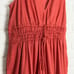 Anthropologie The Somerset Maxi Dress Linen Ties Sleeveless Tiered Orange Small