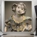 1940’s Vtg Hedi Schoop California Pottery Ceramic Woman Planter Ruffle Dress 8”