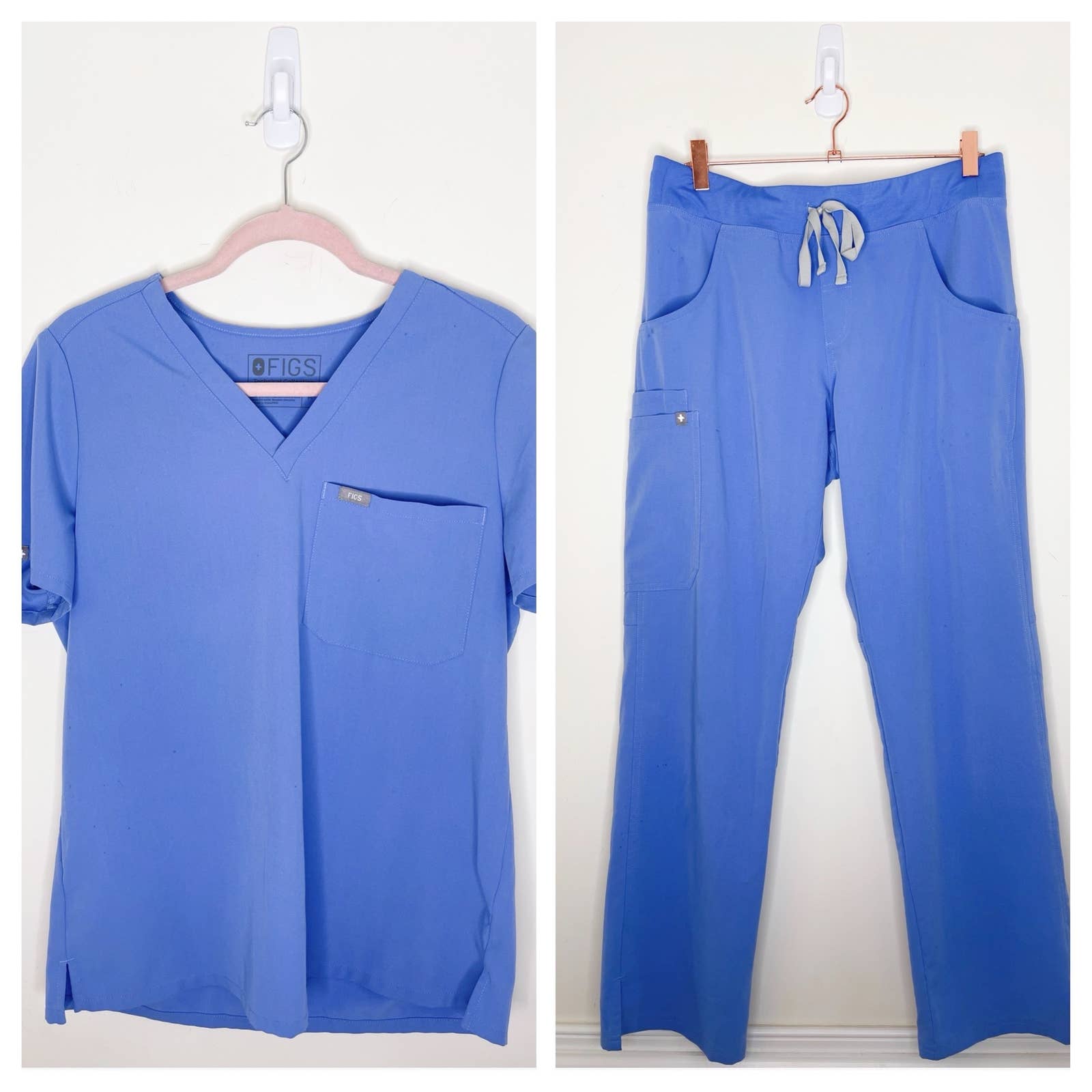 Figs Classic Blue Scrub Set Size Medium