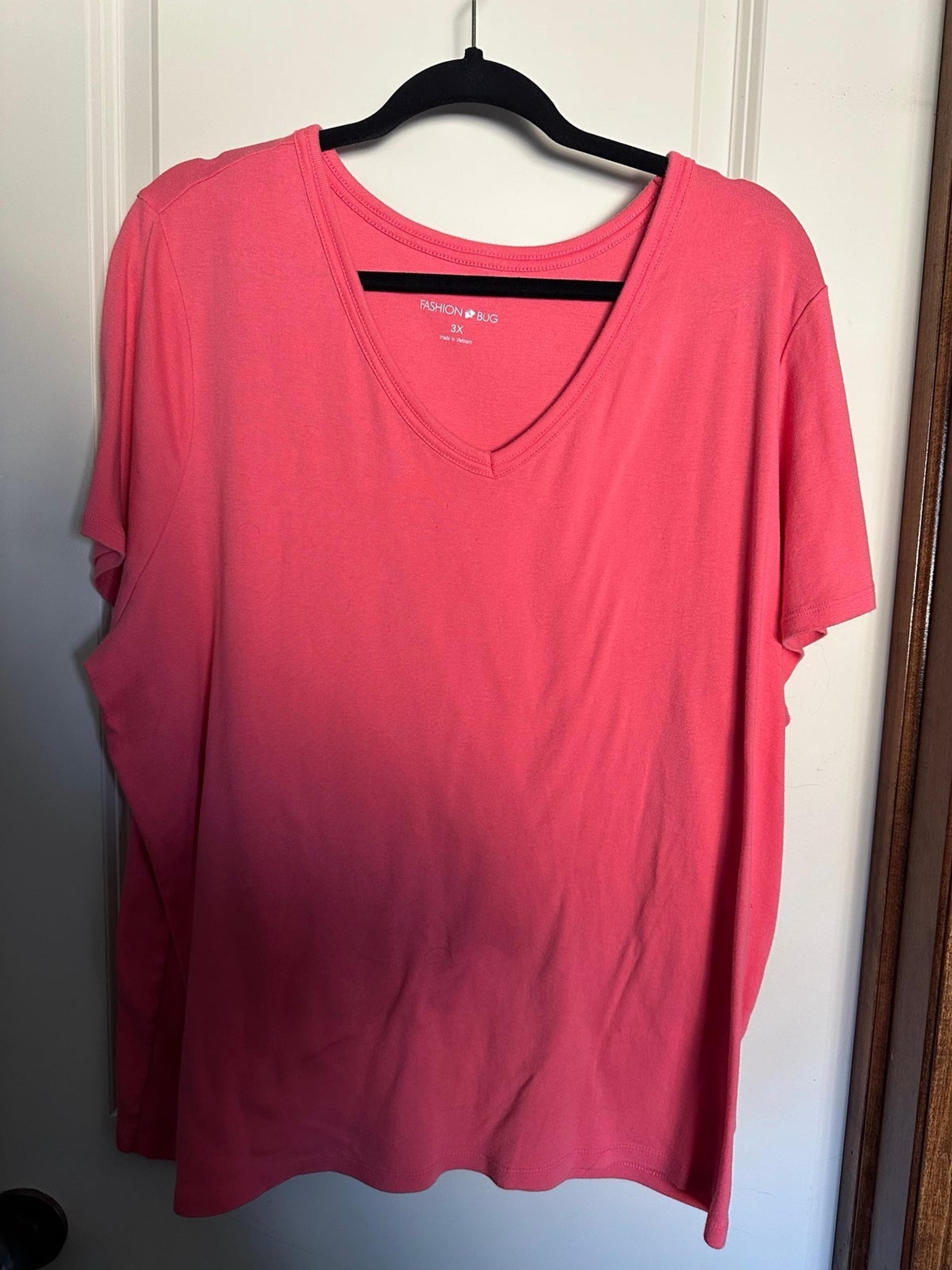 Pink 3x fashion bug shirt