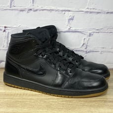Nike Air Jordan 1 Retro High OG Black Gum Bottom 2014 555088-020 Men's Size 12