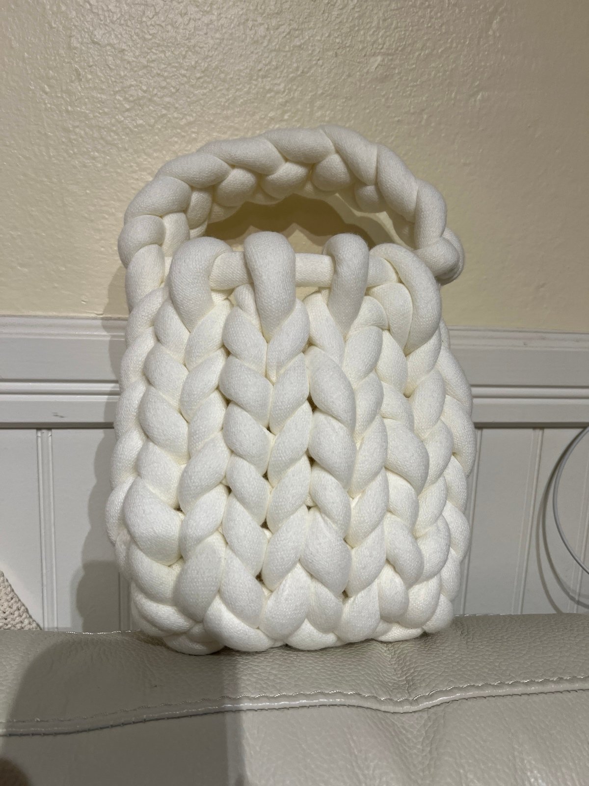 Handmade Chunky Yarn Crochet Purse