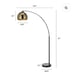 ARCHIOLOGY Hana arc floor lamp