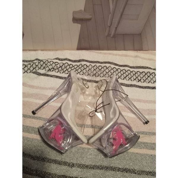 Moon-708CAT - Clear Pink by Pleaser