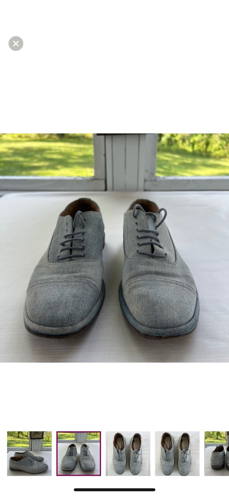 Maison Margiela denim oxfords
