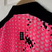 Jamie Sadock Crinkle 1/4 Zip Polo Shirt Face Graphic Stretch Women's Large