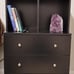 3 Drawer Dresser With Cubbies Storage - Black (Free Shipping)