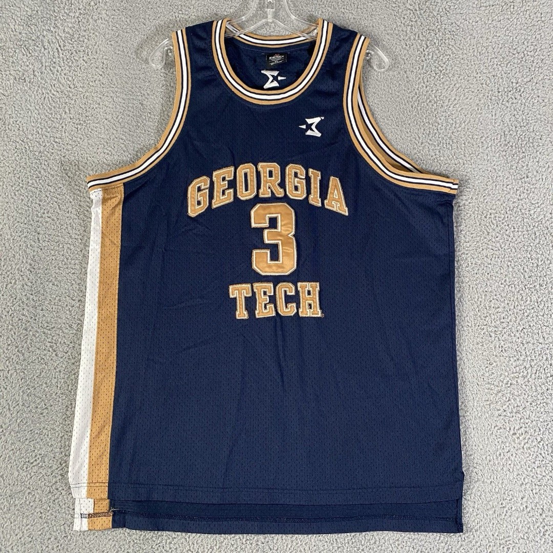 Georgia Tech Yellow Jackets Stephon Marbury Basketball Jersey Men XL Starbury 3